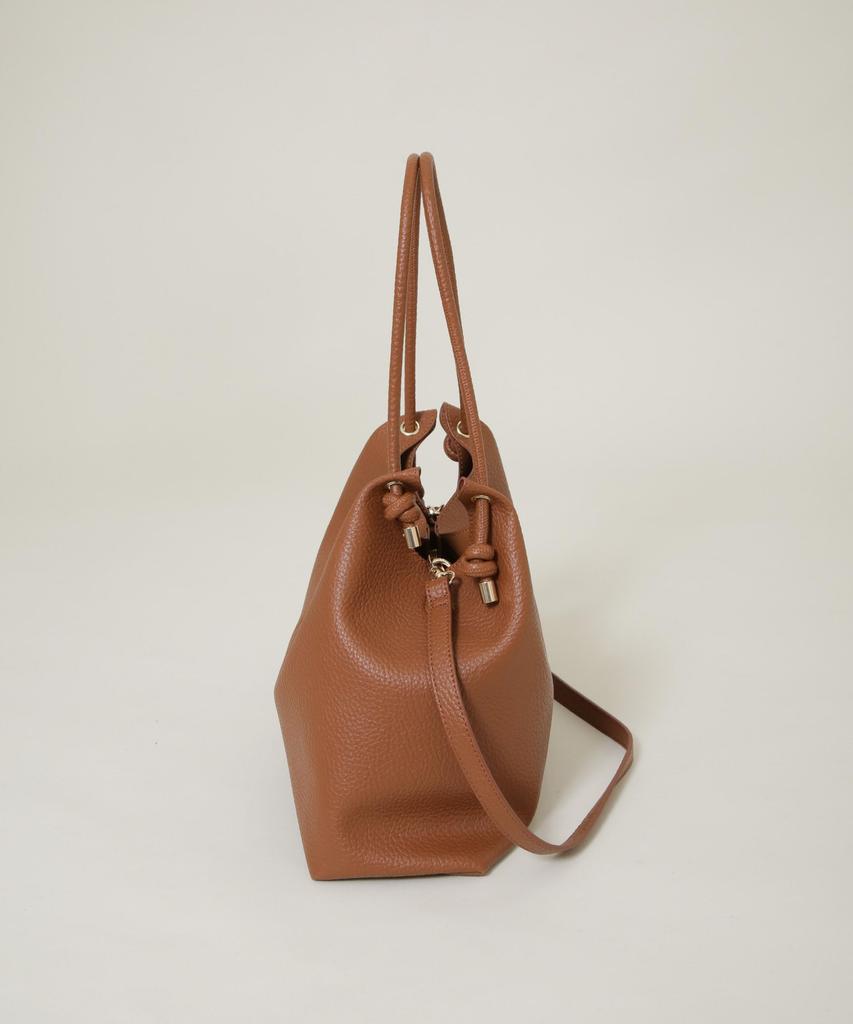 Nano Universe Knot Handle Big Tote Bag, Women's, F 050, Brown, 669-6132303