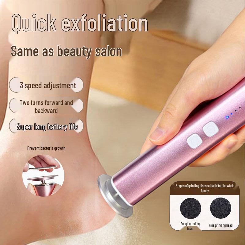 Электрический стоп-файл: Инструмент для педикюра для удаления огрубевшей кожи и мозолей, Полировщик и скребок для пяток, Уход за ногами для домашнего использования.