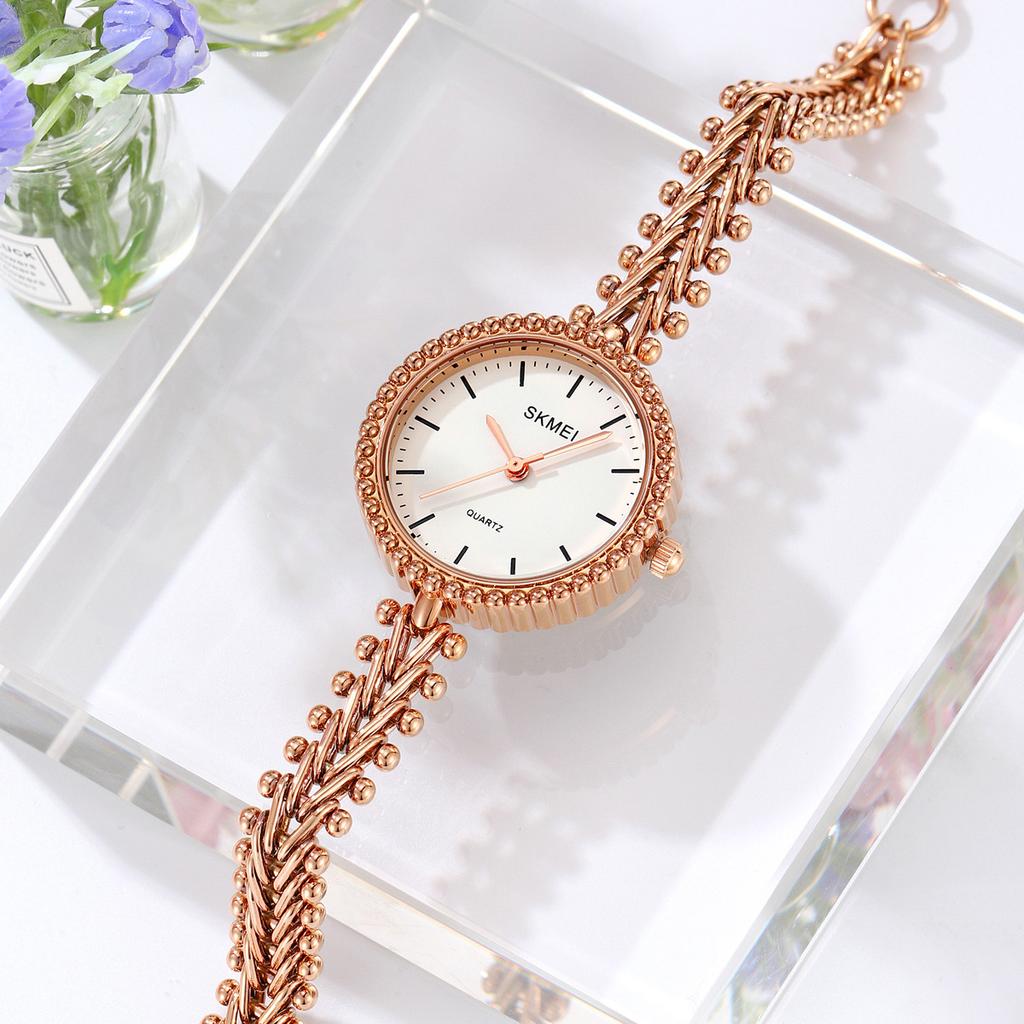 Exquisite Damenuhr Leichter Luxus Mode Armbanduhr Schmuckschließe Quarzuhr