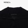 MO&Co. Women's Merino Wool Half-Zip High-Neck Sweater