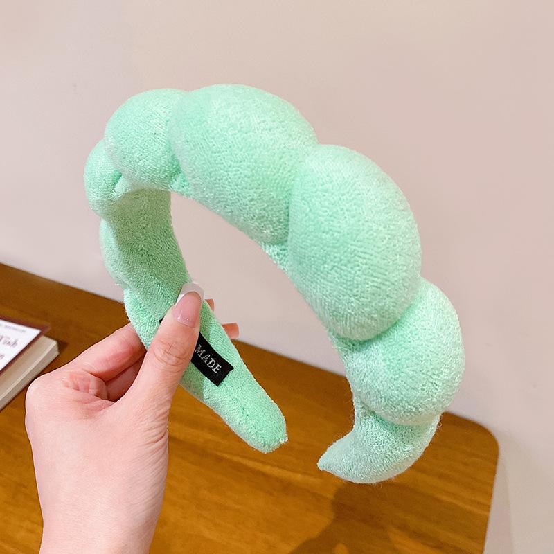

Полотенце Бархат Пенька Резинка для волос для женщин Повязка на голову для умывания лица Корейский Ретро Высококлассный Обруч Резинка для волос Аксессуары для волос для девушек