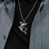 European and American Trend Fierce Great White Shark Fashion Punk Style Men's Jewelry Necklace Pendant
