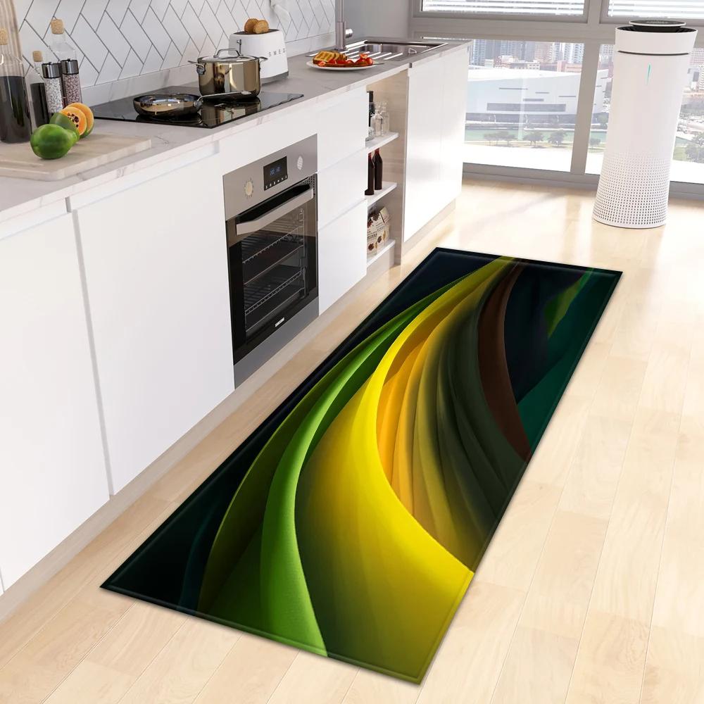 Kitchen Foot Mat Home Entrance DoorMat Living Room Children Bedroom Floor Decor 3D Carpet Balcony Hallway Bath Door Non-Slip Rug