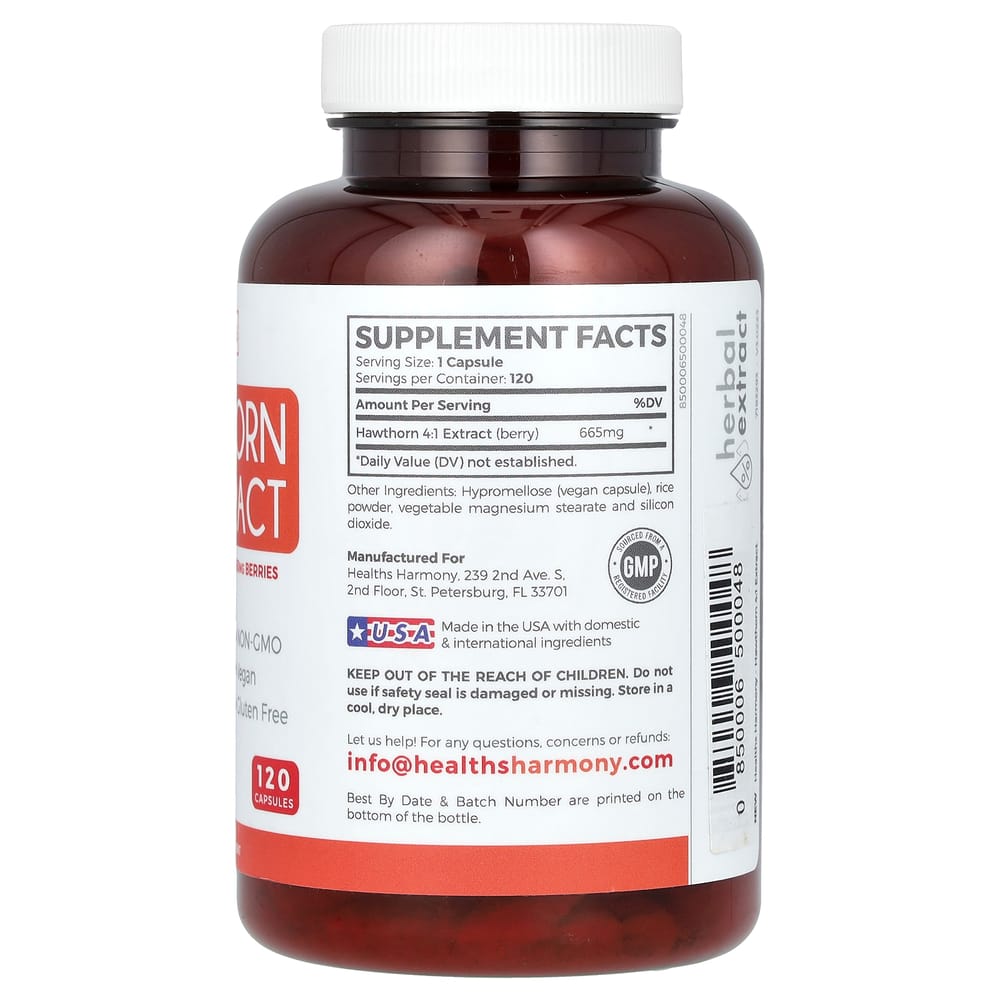 iHerb Hawthorn Extract Capsules 120 Tablets