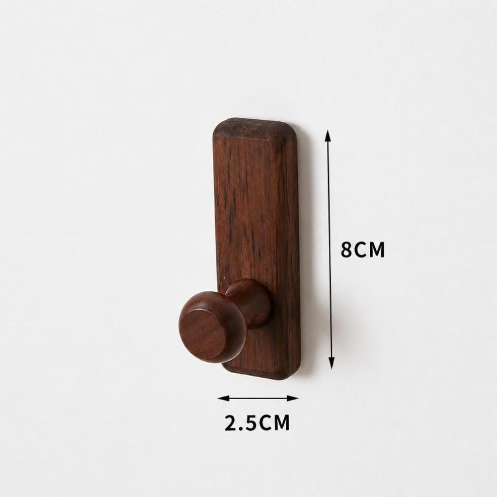 Durable Wooden Wall Hooks Wall Mount Heavy Duty Coat Hooks Mounted Wood Hanger Hook Door Back