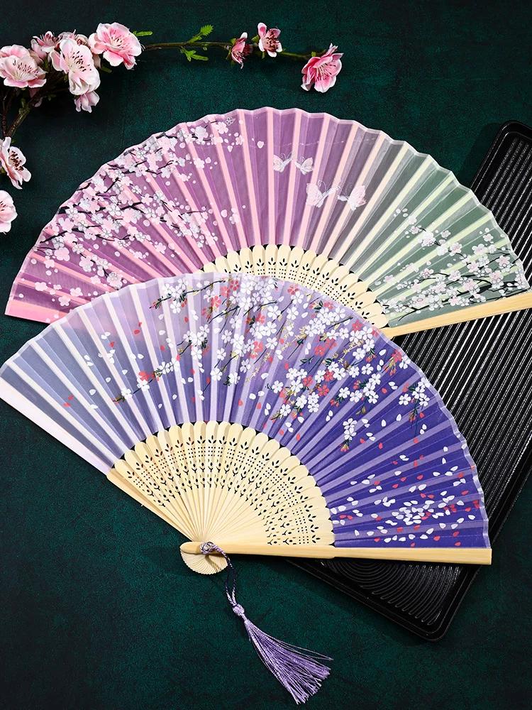Ancient Style Cheongsam Students Summer Foldable Small Fan