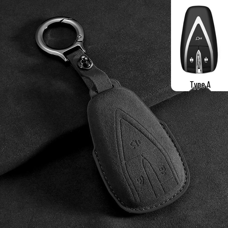 Changan SL03/S7 Key Case 2023: Suede Protective Shell with Buckle