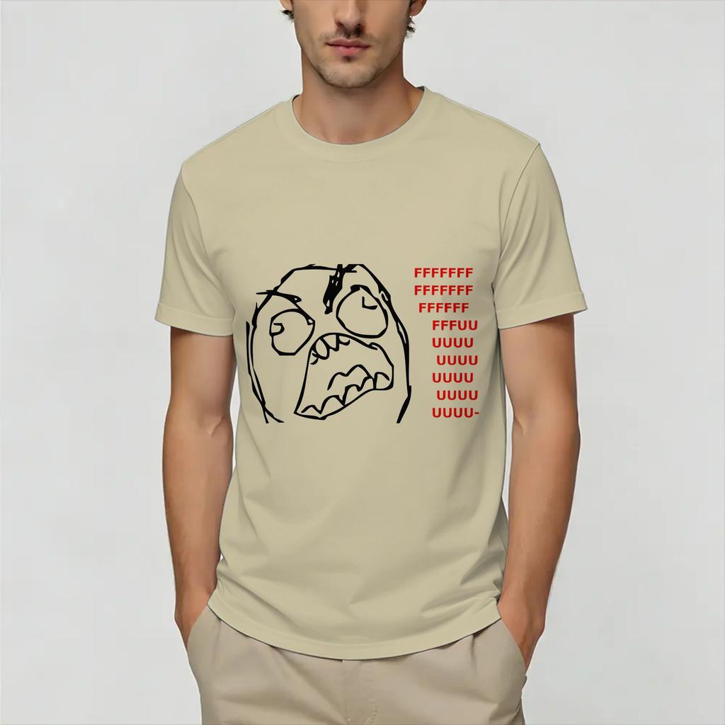Rage Comic Trollfac T Shirt Summer Popular T Shirts Adult 100 Cotton O Neck Plus Size Top Tees Short Sleeve Awesome Tops