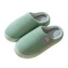 Cotton slippers women's winter home hair slippers piled warm home couple cotton shoes soft sole