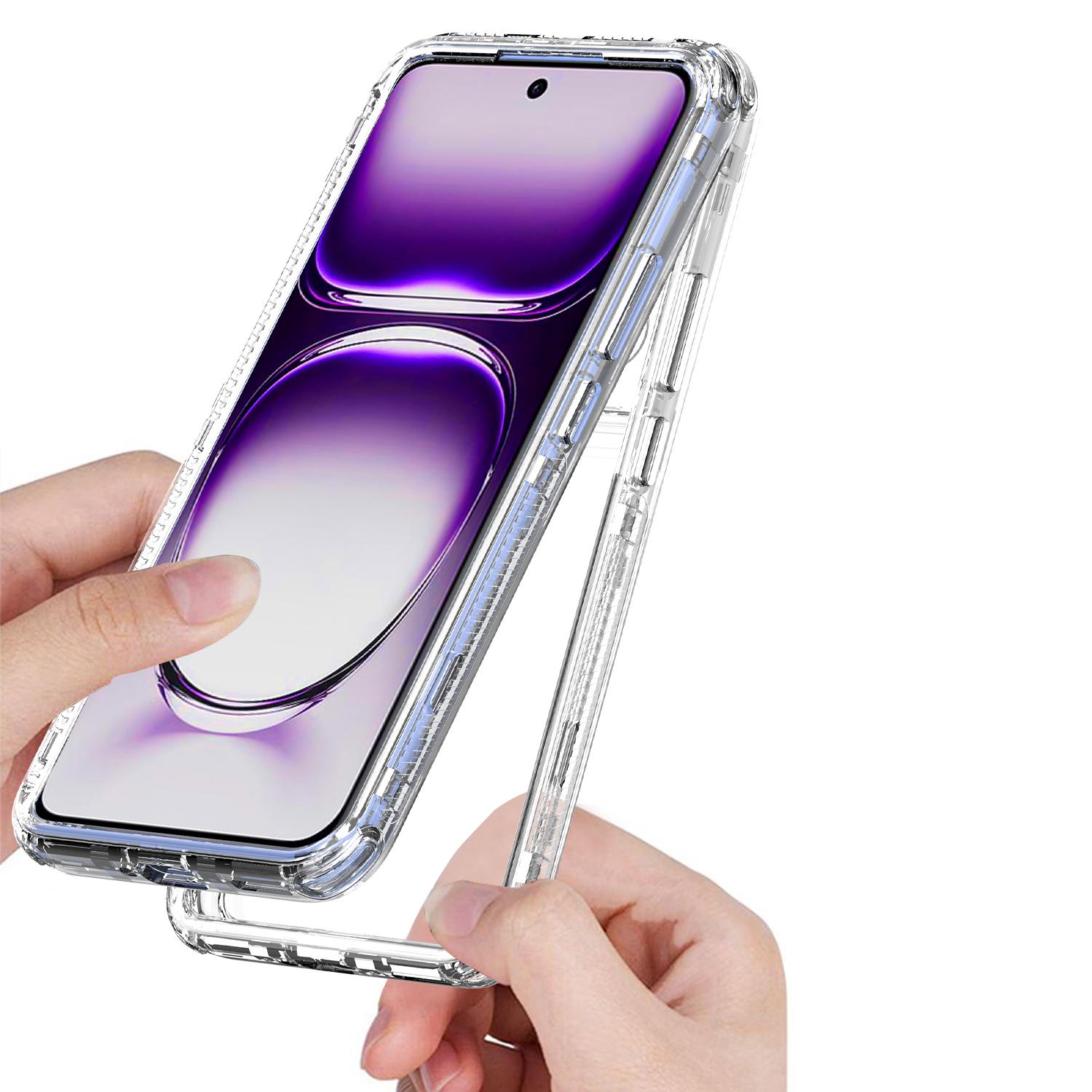 

For Oppo Reno12 Pro 5G (Global) Case Anti-Scratch Acrylic+TPU Clear Phone Cover A