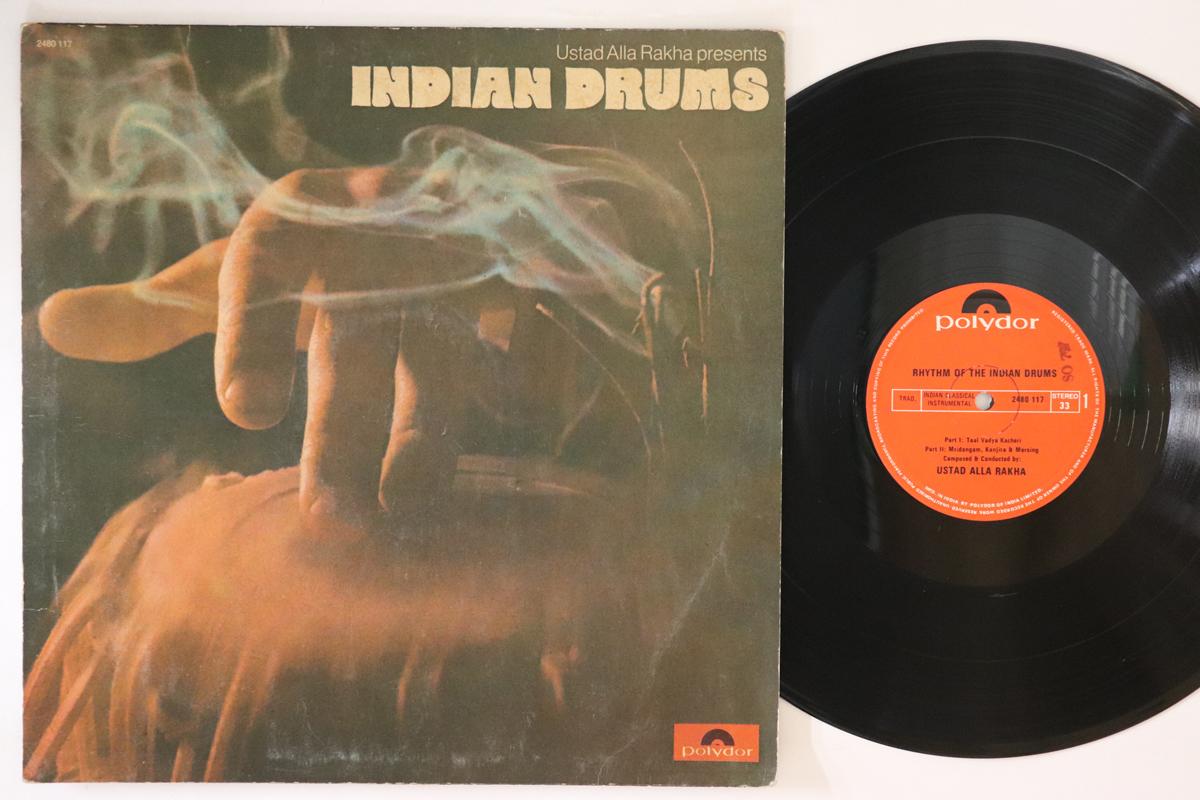 

LP Record USTAD ALLA RAKHA - Indian Drums 2480117 POLYDOR 1971 India World Music Used