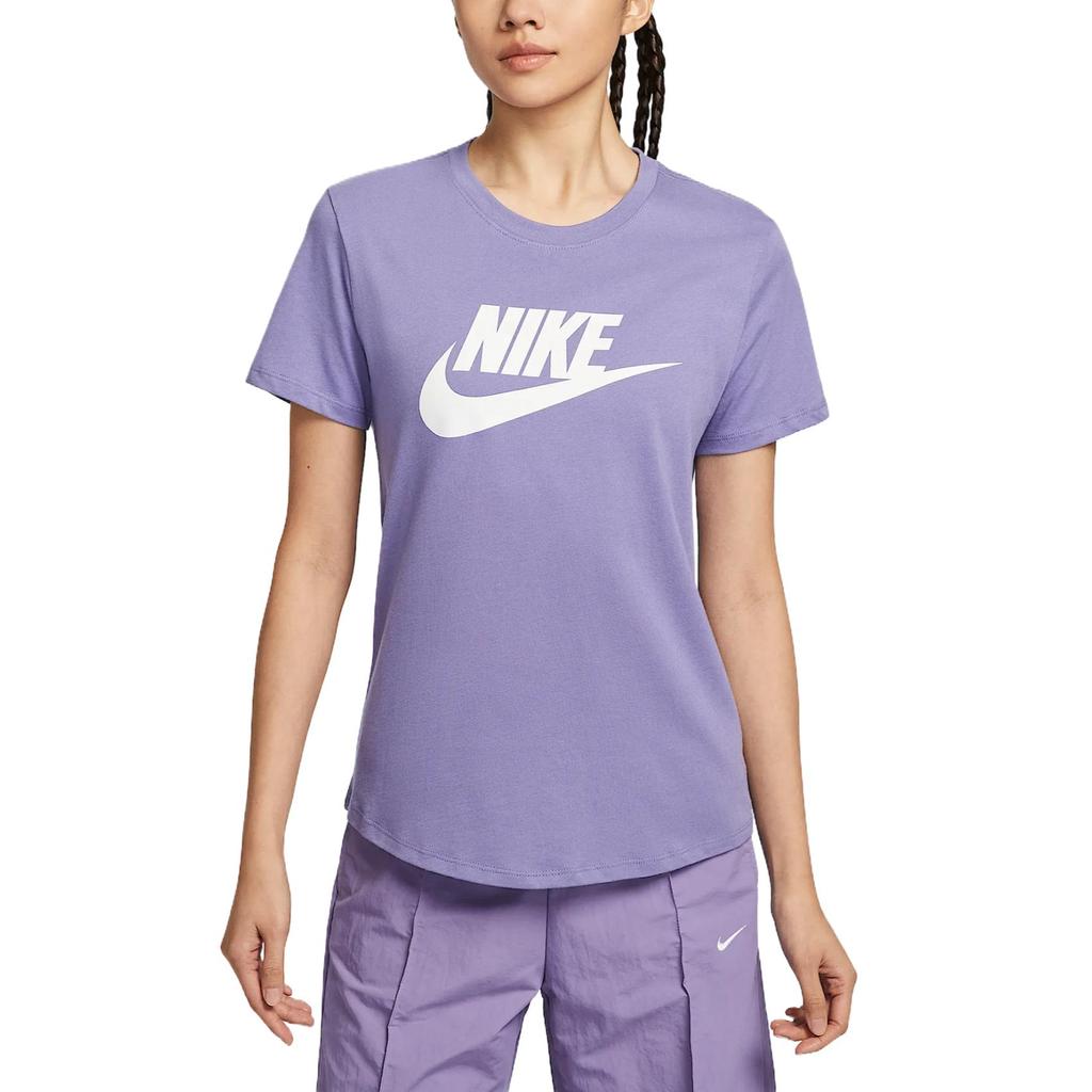 New Nike Sportswear Essentials Series Regular T Shirt Women's Soft Purple DX7907-527