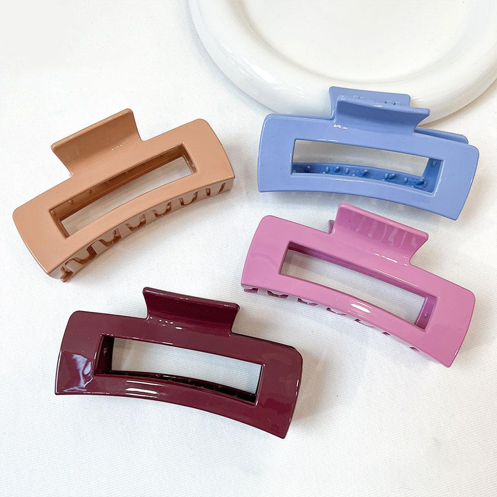 Flexible Soft Rubber Hair Claw Elegant Shark Clip Non-Slip Silicone Hair Accessories Korean Style Women's Fashion Hair Accessories