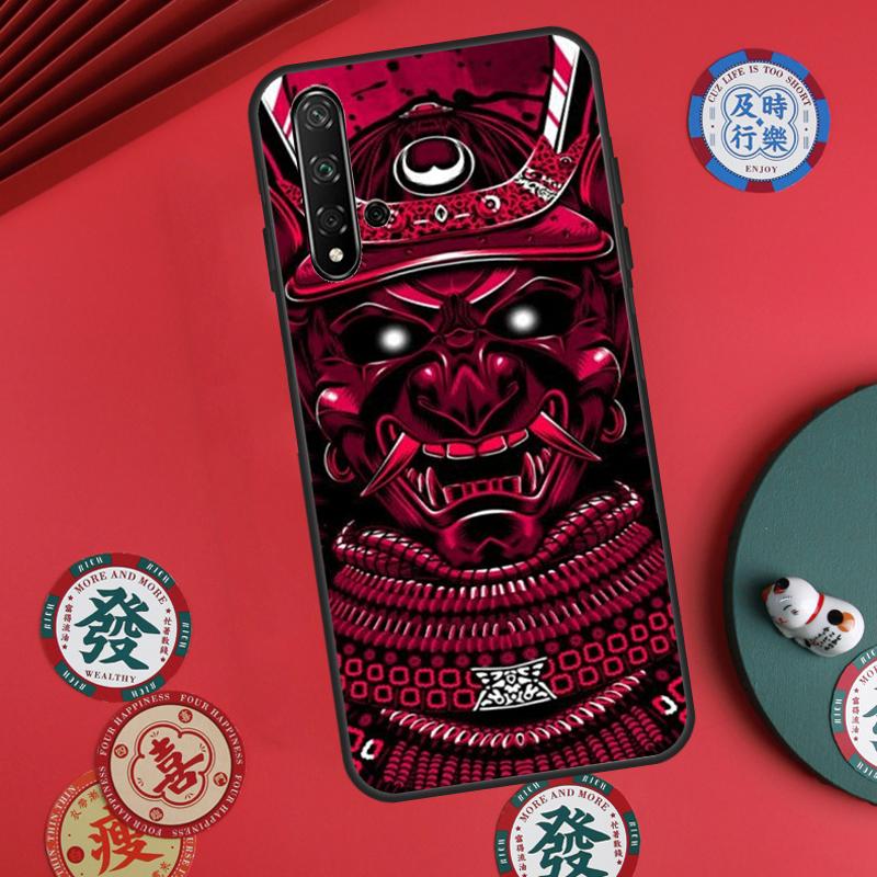 Samurai Mask Demon For Huawei Nova Y60 Y70 Y90 Y72 Y73 Y61 Y91 7i 8i 11i 12i 12s 9 10 SE P20 P30 P40 Lite Case