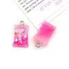 DIY Resin Pendant: Rose Red Lipstick Candy Butterfly Teddy Bear Ice Cream Milk Bottle Charm