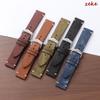 Vintage Oil Wax Watch Band Handmade Stitching Cowhide Strap for Omega for Seiko Smartwatch Wristband 20mm 22mm Watch Accessories