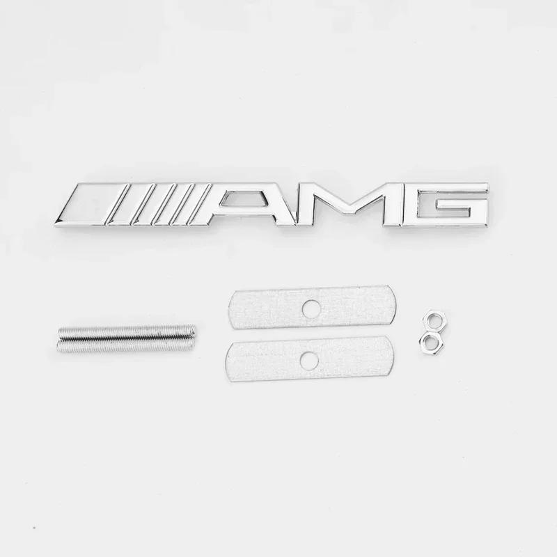 1 buc Embleme Grilă Față Autocolante Insignă Pentru Mercedes Benz Logo AMG W204 W205 W210 W211 W212 W213 W167 W176 W463 GLC C63 G63 E63