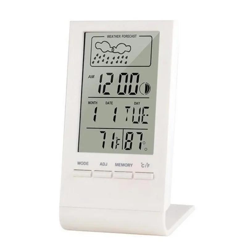 LED Digital Automatische Elektronische Monitor Uhr Thermometer Hygrometer Anzeige Wecker Indoor/Outdoor Wetterstation