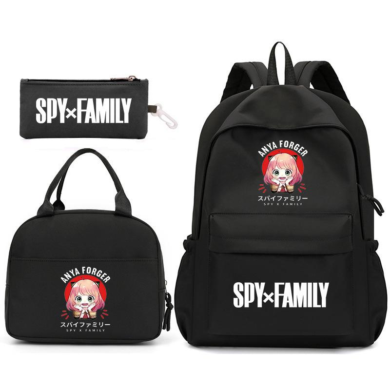 School Season Spy Playhouse Printed Backpack Pencil Bag Shoulder Bag Leisure Primary And Secondary School Students Schoolbag
