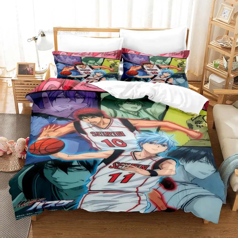 Kuroko's Basketball Bedding Set Single Twin Full Queen King Size Bed Set Aldult Kid Bedroom Duvetcover Sets 3D Print Cartoon