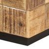 Coffee Tables Set of 2 Block Design Rough Solid Mango Wood