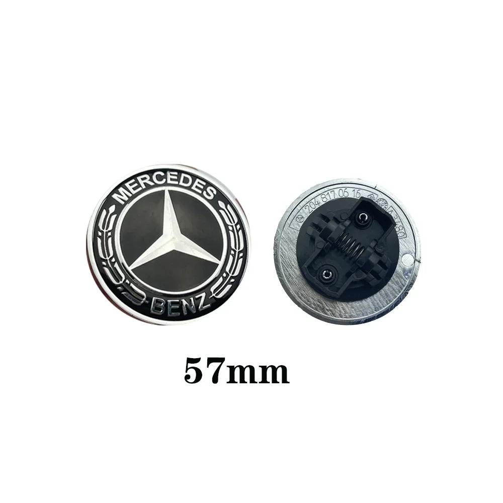 

GLC GLB 1 шт. 57 мм Автомобильный передний значок-эмблема на капот Аксессуары для капота Для Mercedes Benz W204 W205 W212 W213 W221 W177 W246 GLA GLC C 57mm