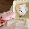 Cute 3D Cartoon White Pink Rabbit Case For Airpods Pro 2,Soft Ptotective Earphone Silicone Cover For Airpods 3 Case For LOVER
