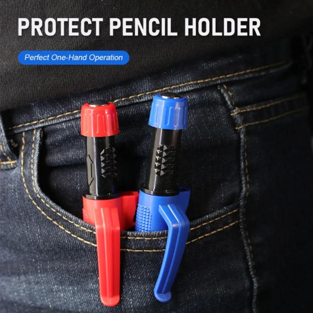 Protective Case Deep Hole Marking Pencil 2.8mm Lead Woodworking Marking Pencil  Carpentry Work