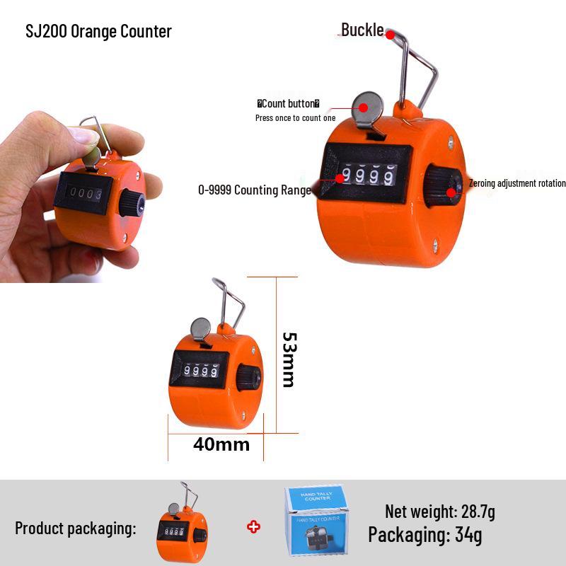 

Chuda 7-Color Clicker Counter: Manual Mechanical Counter for People Flow, Kids Educational Toy, Electronic Point Counter, Sewing Accessory