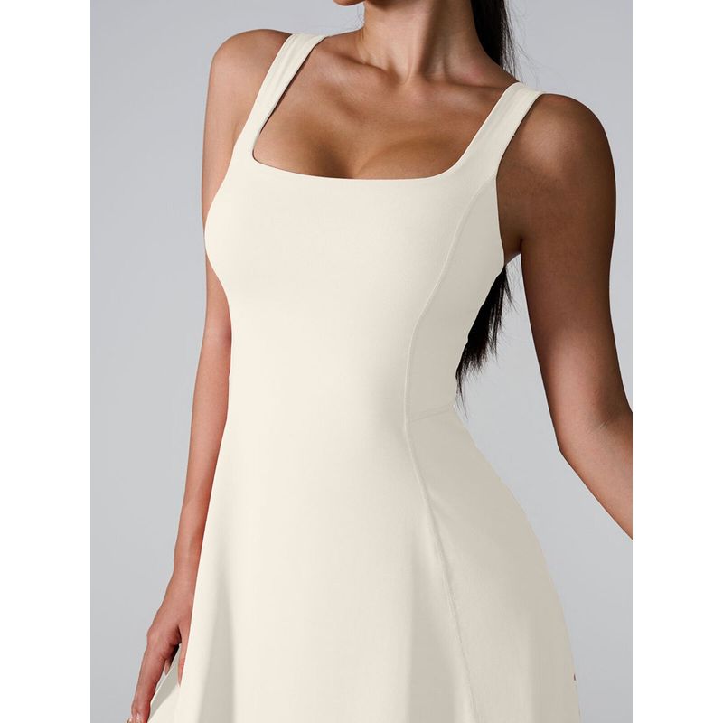 European and American Sports Dress Sexy All-Match Anti-exposure Lining With Chest Pad Anti-exposure Running Tennis Fitness Skirt Women