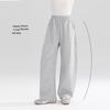 Girls' Milk Cotton Arc-Cut Curved Leg Pants