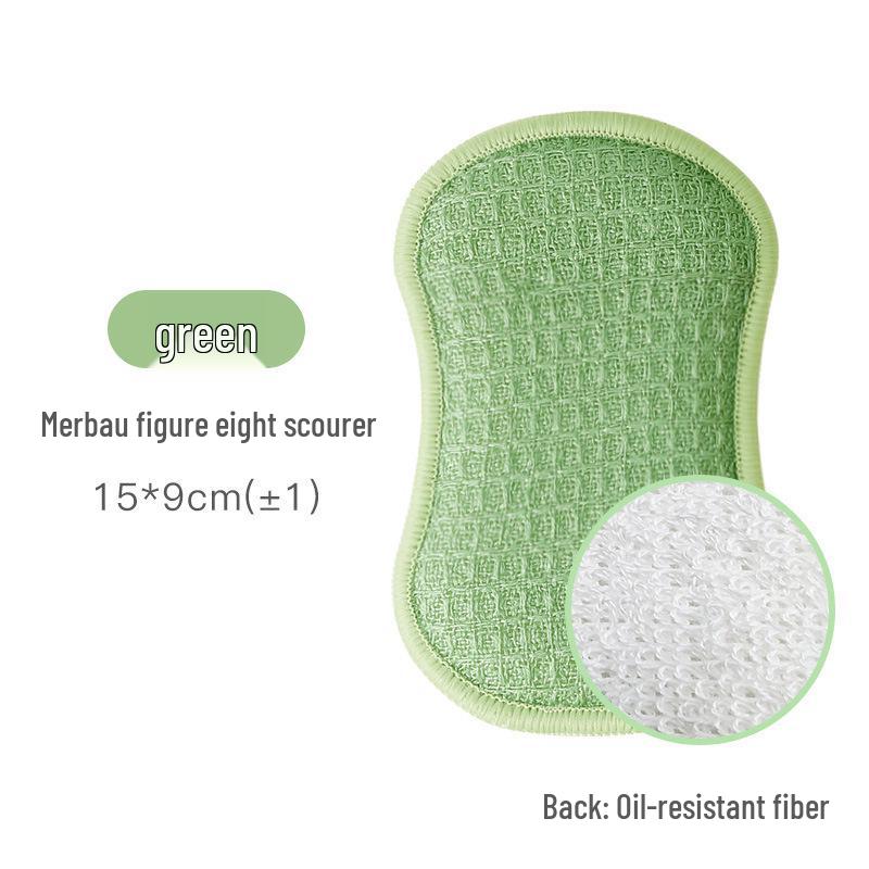 Двусторонняя губка-мочалка с ананасовой текстурой, не царапающая, для мытья посуды Upgraded Sponge