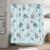 Blue Butterfly Shower Curtain with Modern Design Waterproof Fabric for Bathrooms Decorations Available In Various Sizes On AliEx
