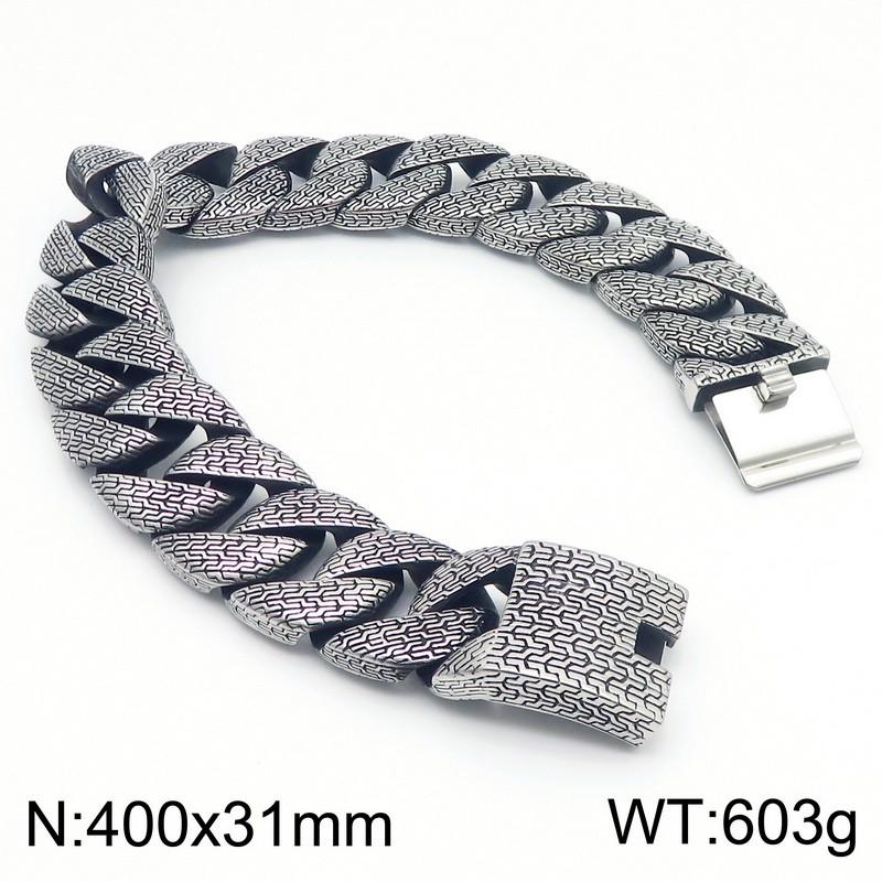 31/21 MM Szeroki Wysokiej Jakości Gruby Łańcuch Kubański Choker Damski Punk Męski Vinatge Stal Nierdzewna Kółko Naszyjnik Dominująca Biżuteria
