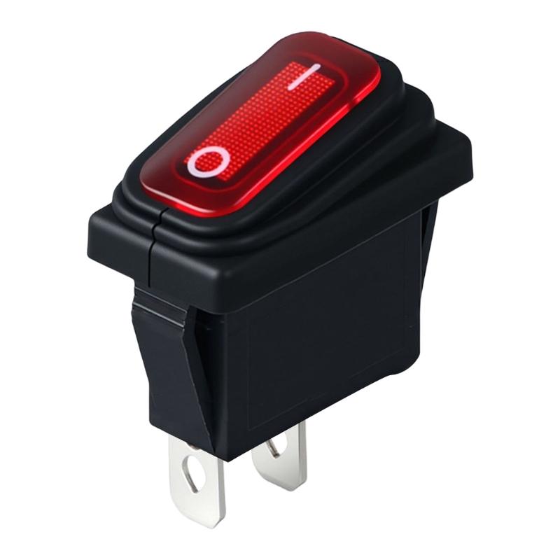 Efficient Waterproof Device Toggle Switches 2 Pin Plastic & Brass Switches Electrical Control Switches for Secure Installation