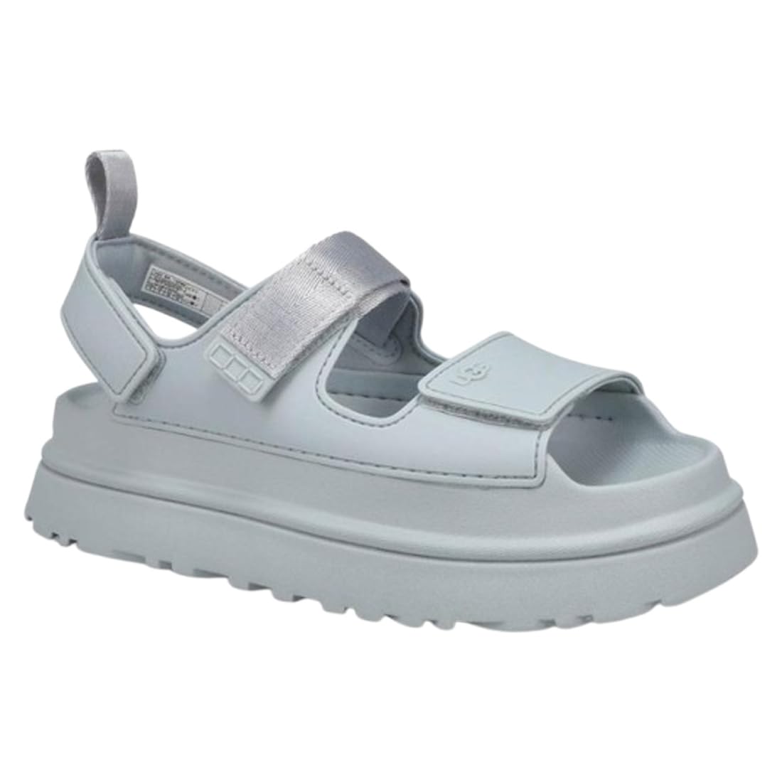 

UGG Golden Glow Ремешковая Платформа Регулируемая Липучка Морская Пена Размер US 7 1152685 Женские Сандалии, Подошва, Застежка, Удобные, Легкие, Весна/Лето,