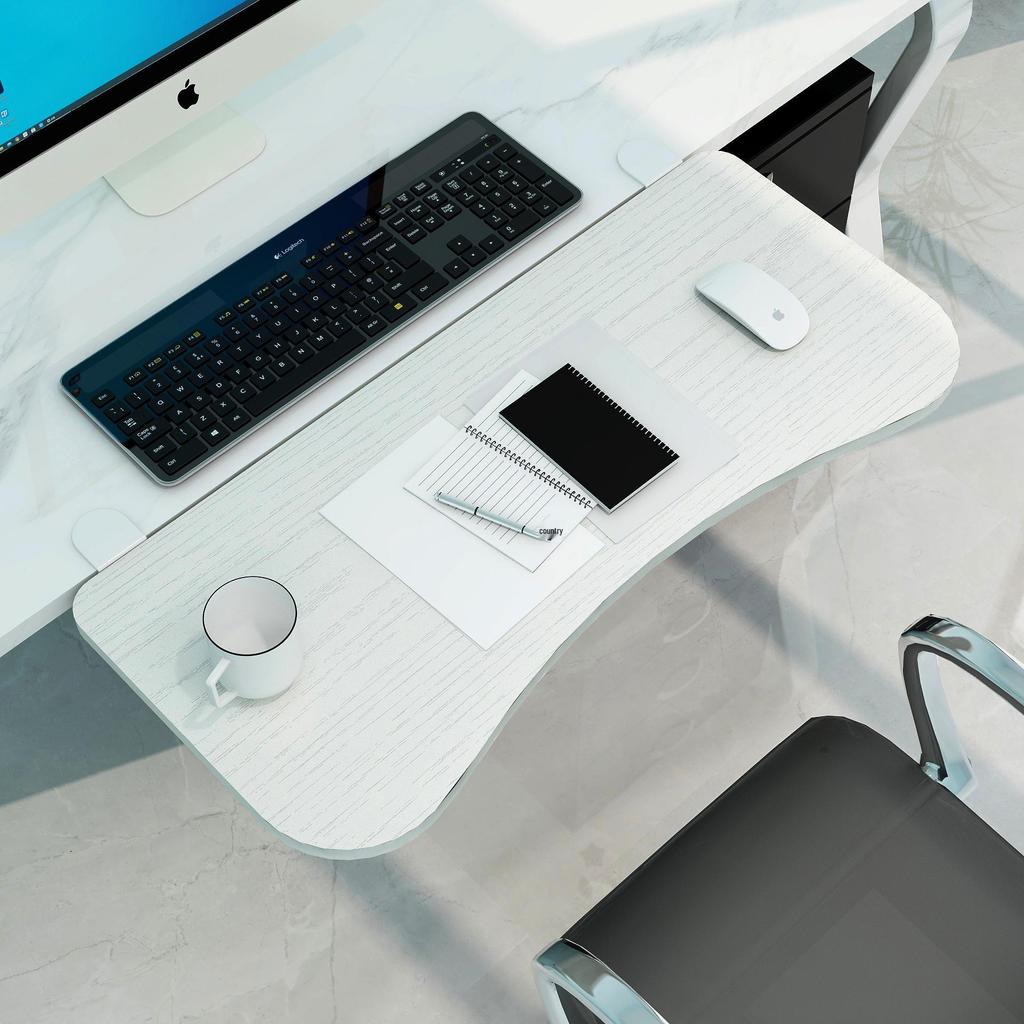 Punch-Free Desktop Extension Bracket - Expandable Hand Rest for Computer Desk