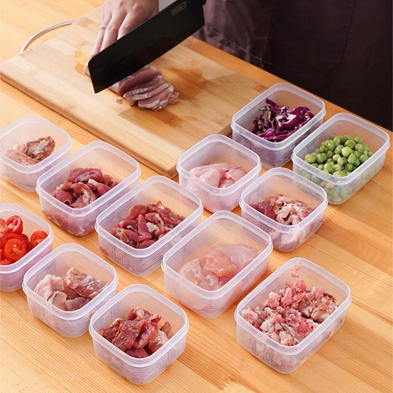 Fresh-Keeping Food Storage Box For Meal Prep And Ingredient Organization In Fridge Or Freezer