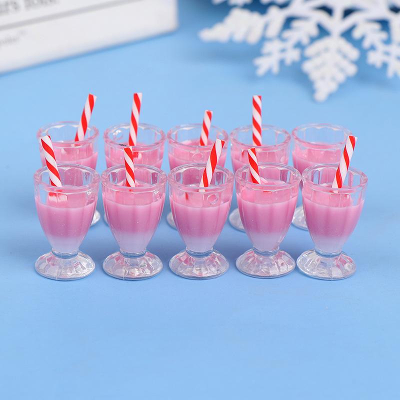 Various Styles 10pcs Mini 1/12 Dollhouse Miniature Simulation Whisky Wine Bottles Pretend Play Toys Doll Food Drink Accessories