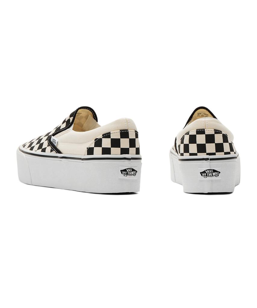 Vans Classic Slip-On Stackform - (Checkerboard) Black:Classic White / Vn0A7Q5Rtyq1