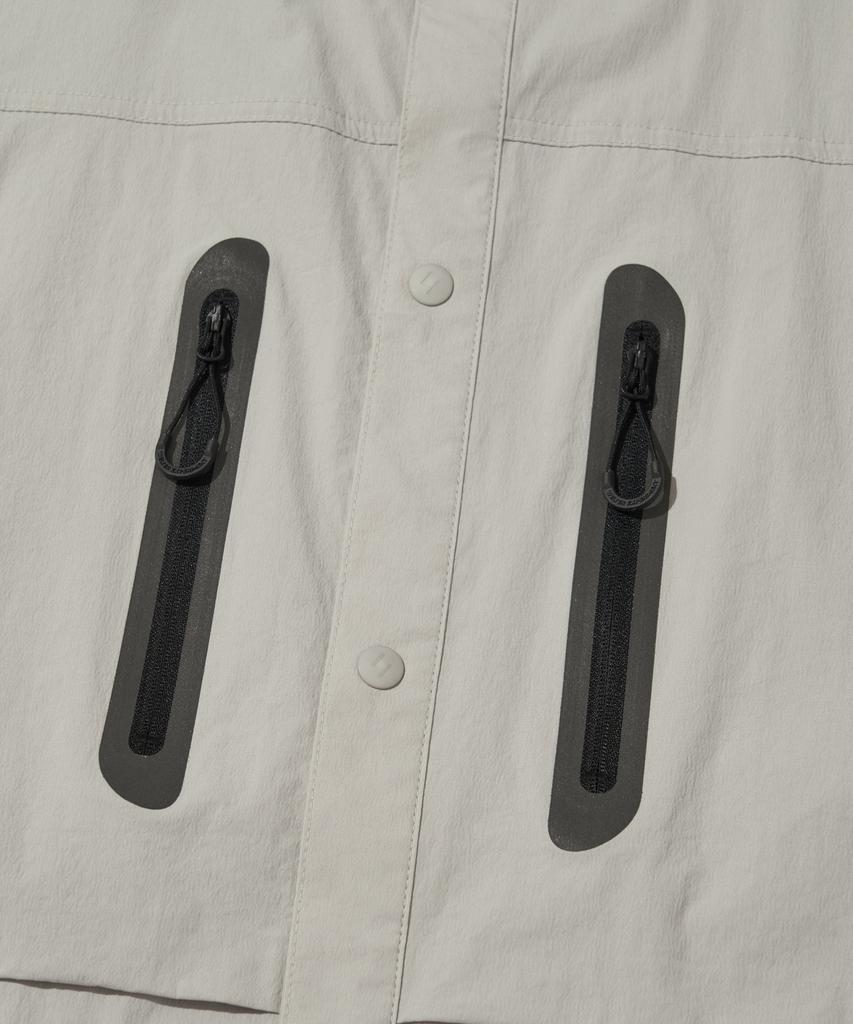 Welteoigseupelimeonteu Reflective Pocket Shirt Jacket_Light Gray_Wcl016