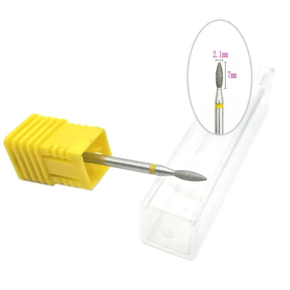 20pcs Diamond Nail Drill Milling Cutter for Manicure Rotary Bits Cuticle Clean Accessory Dental Diamond Burs Polisher 2.35mm