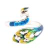 Crochet Loop Peacock Design Adjustable Sewing Ring Wear Thimble Knitting Supplies