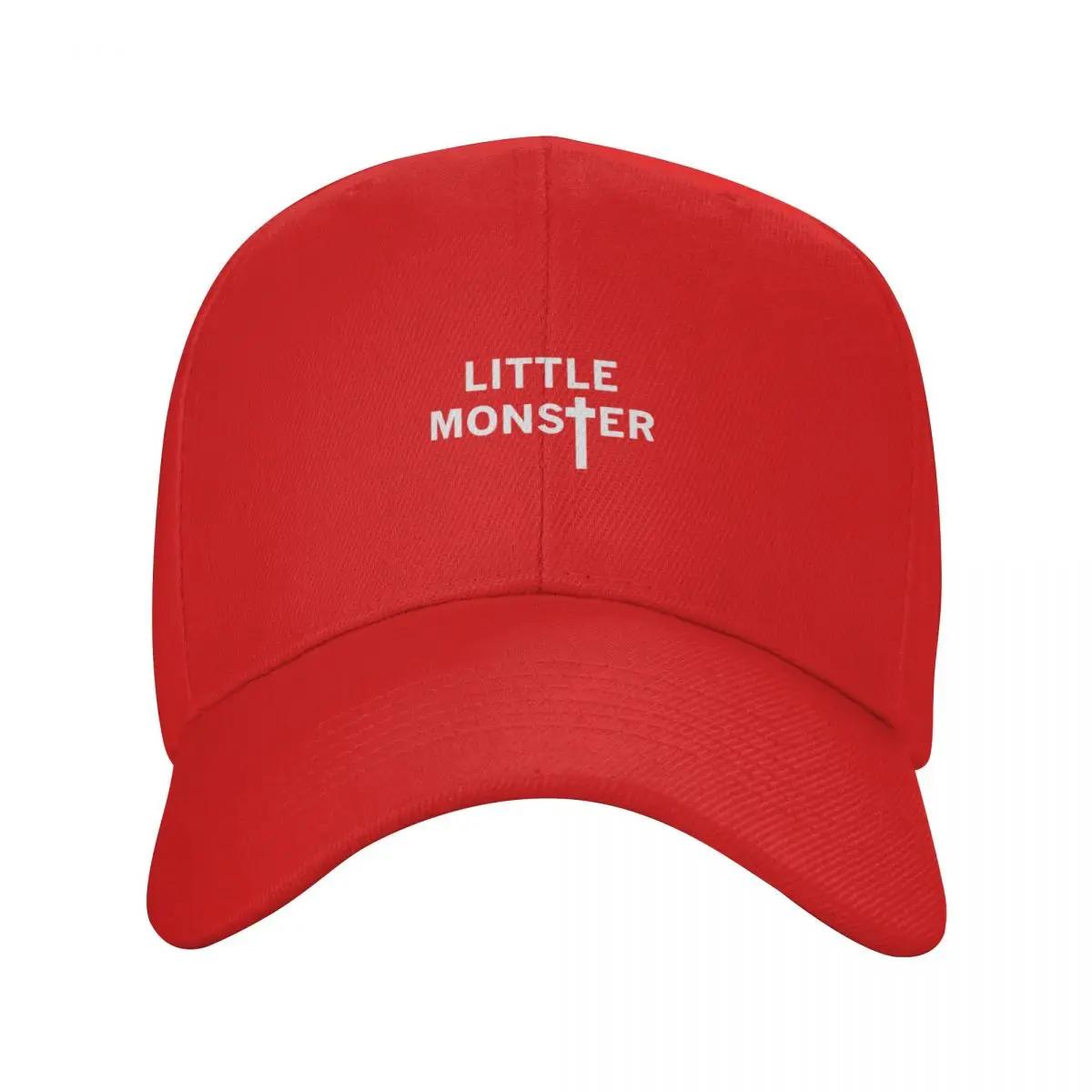 Little Monster White Font VNeck Baseball Cap Luxury Unisex Hat Vintage luxury Women cap Sunscreen Baseball For Unisex Womens