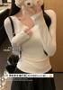 V Neck Long Sleeve Slim Fit Cotton T Shirt Basic Inner Top