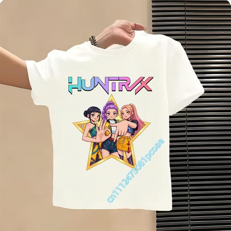 Style Children's Pure Cotton Short-Sleeved Cartoon Printed Summer T-Shirt - Girls' Casual Shirt for Leisure, Boys' Sports Shirt