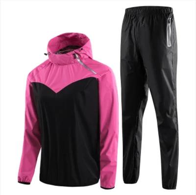 Gym Clothing Set Women Full Body Sweating Sportswear Training Running Fitness Weight Loss Tracksuit