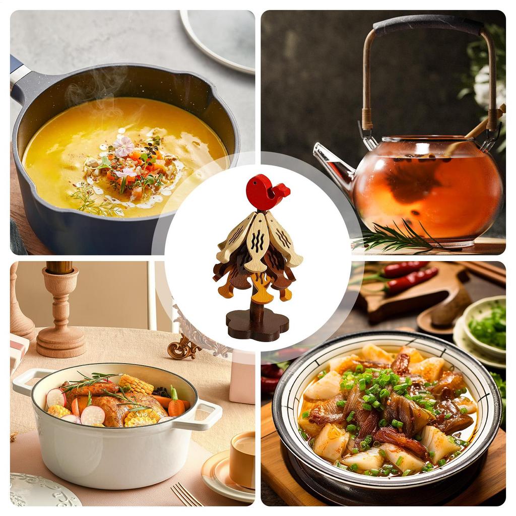 Tree Trivet Set Heat-Resistant Foldable Pot Holders Placemat Christmas Tree Trivet For Pans Bowls Teapots Drinks Plates