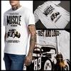 T-shirt Muscle Car Vintage Hotrod Classico Americano Auto Sportiva da Corsa Maglietta Cotone