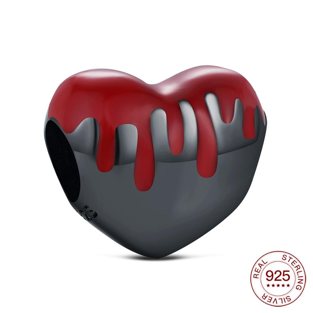 Copper Heart Series Beaded Family Lover Charms Jewelry Making For Original Bracelet Women'S Fashion Jewelry Gifts